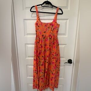 Wayf Vibrant Orange Dress